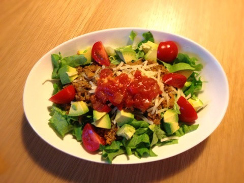 【丼】低カロ、低コスト、低燃費タコライス